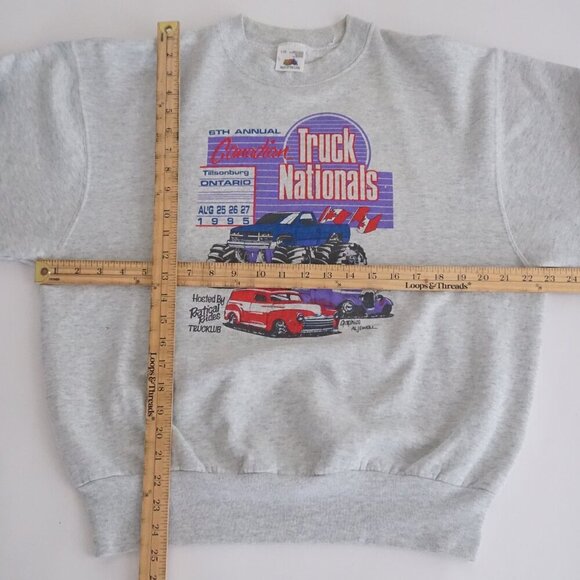 '95 Fruit Of The Loom Canadian Truck Nationals Cotton Blend Crewneck Sweater L - Picture 3 of 11